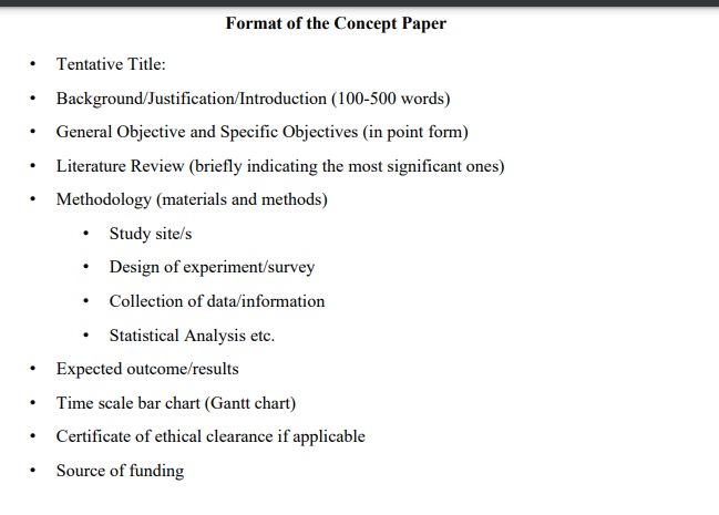 ஆய்வு முன்மொழிவில் உள்ளடங்க வேண்டிய கூறுகள்