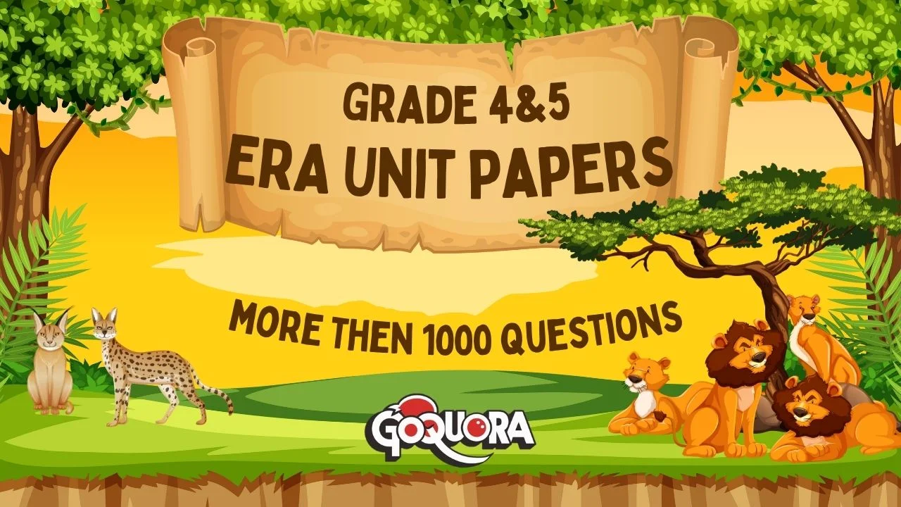 தரம் 4, 5 சுற்றாடல் அலகு வினாத்தாள்கள் (ERA Unit Papers Grade 4 & 5)