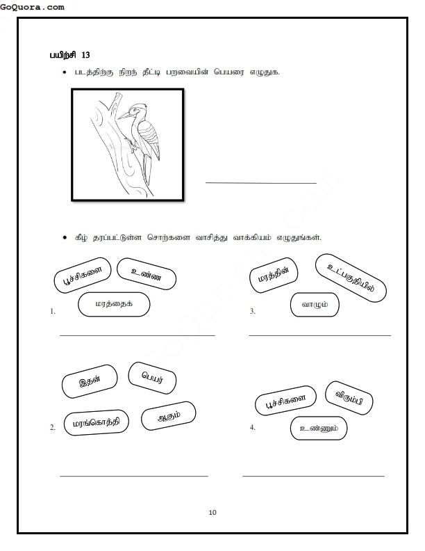 தரம் 3 தமிழ்மொழி பயிற்சி கையேடு