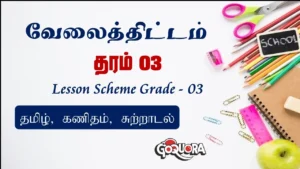 Grade 3 Lesson Plan Tamil medium (தரம் 3 வேலைத்திட்டம்)