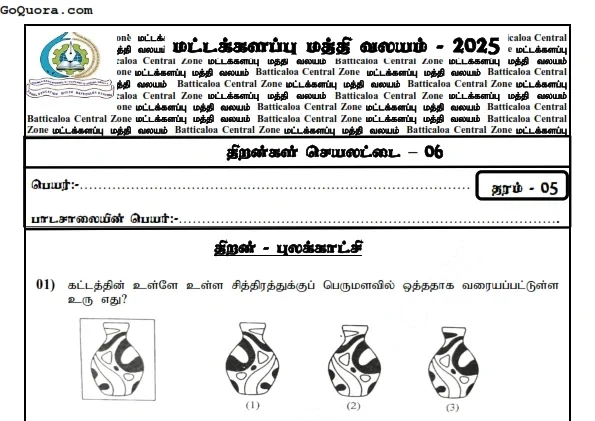 நுண்ணறிவு திறன் செயலட்டைகள் தரம் 4, 5