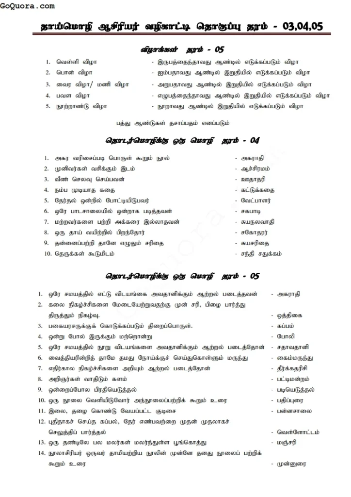 தமிழ்மொழி கையேடு Pdf