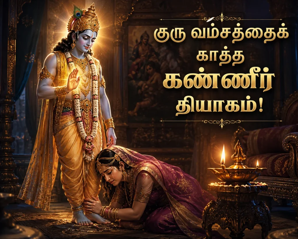 Subhadra Crying And Praying To Lord Krishna For Kuru Dynasty Saving