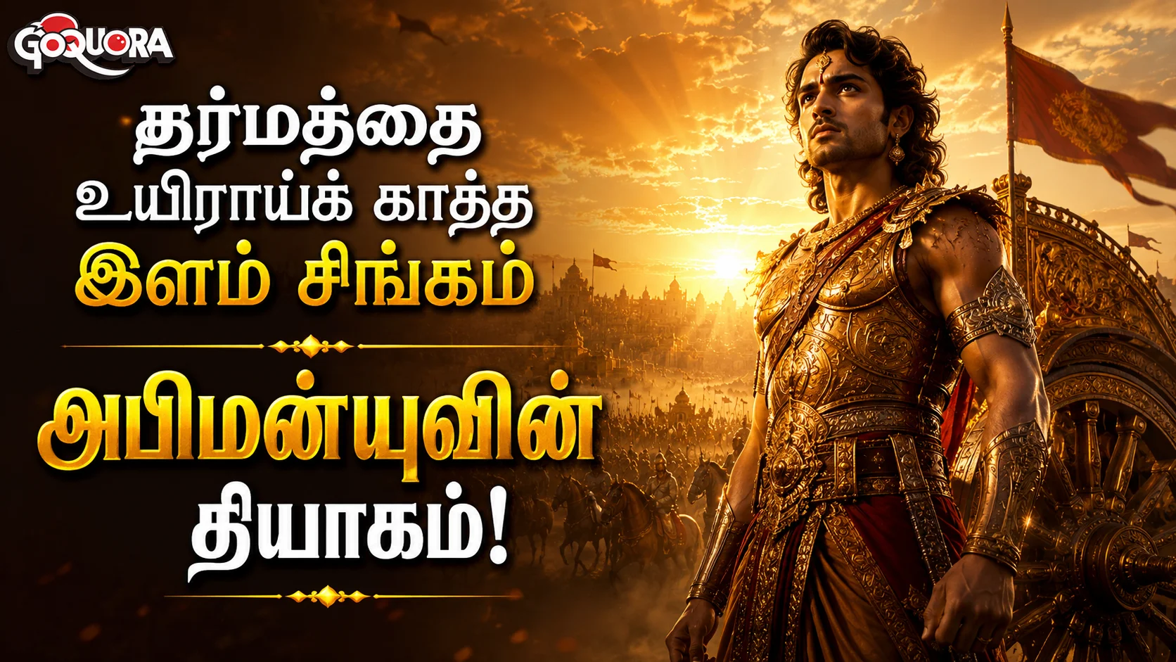 தர்மத்தை உயிராய்க் காத்த இளம் சிங்கம் அபிமன்யுவின் தியாகம்!